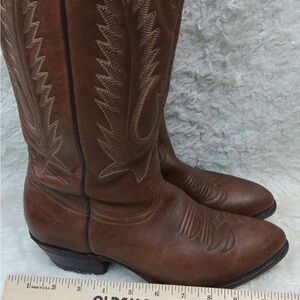 BOULET~Elegant Brown Western Boots